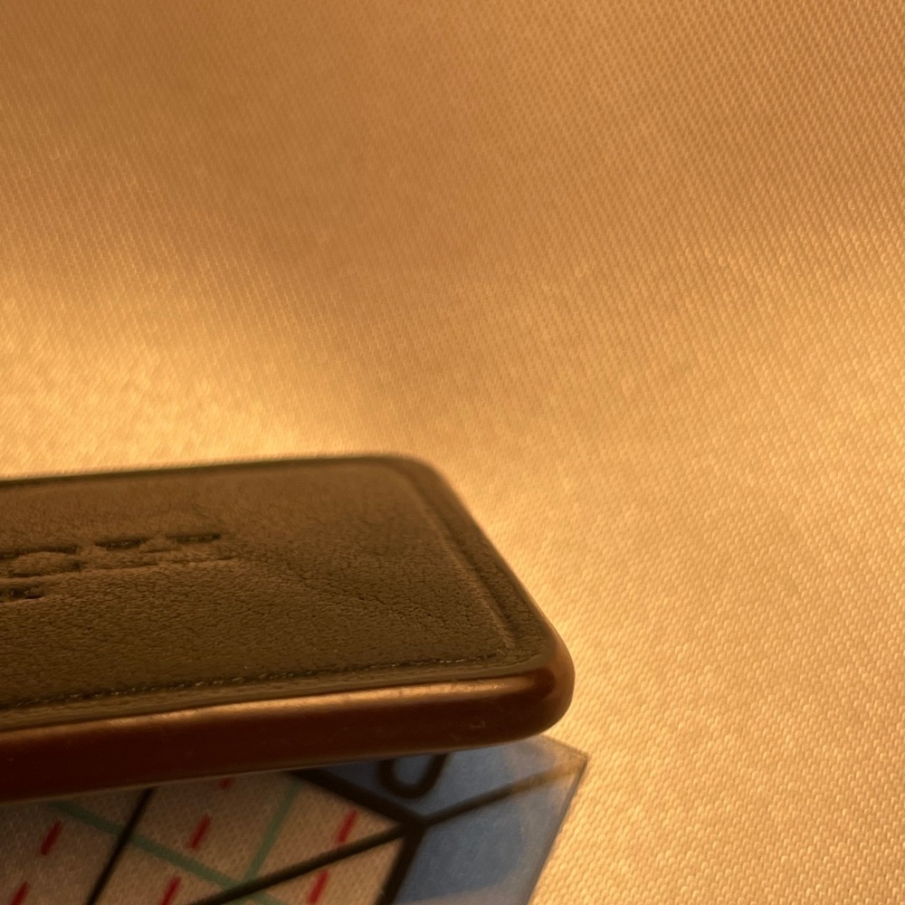 Coach Silver Leather Tag - Picture 2 of 3